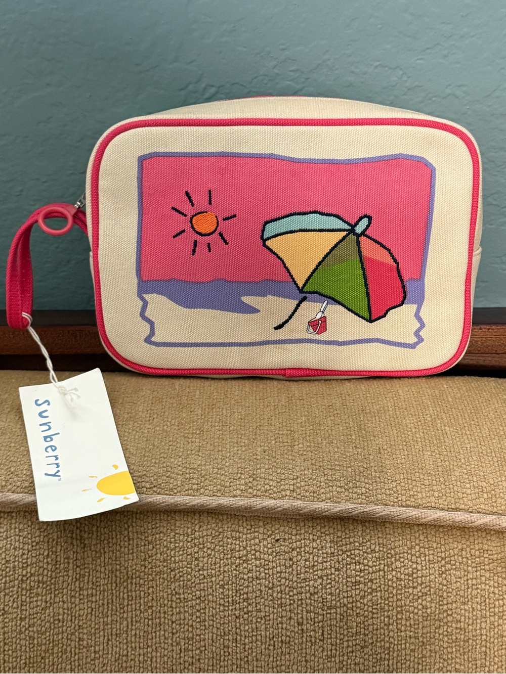 Sunberry Beach Bathing Suit Bag Wristlet